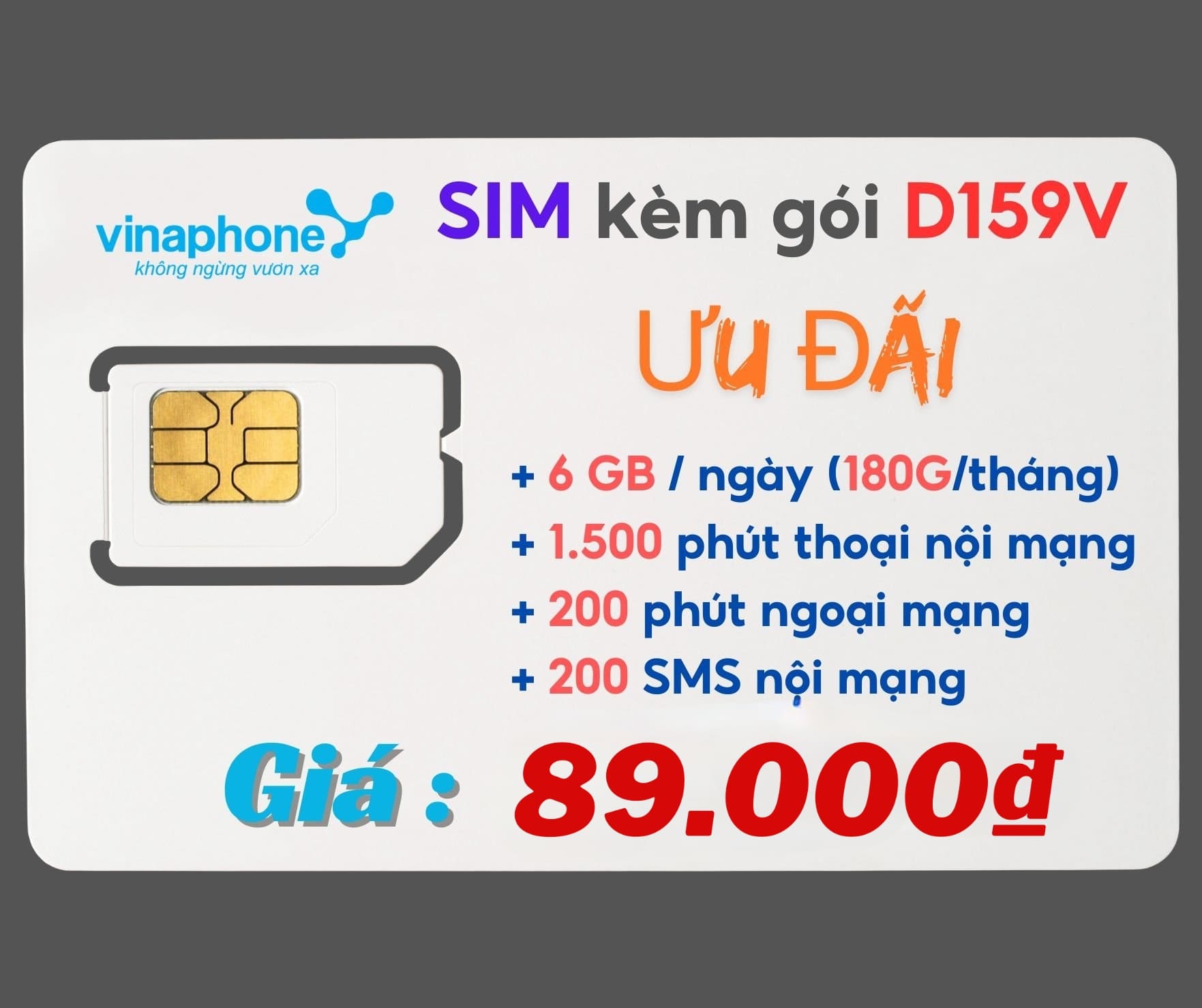Sim data giá rẻ kèm sẳn gói cước