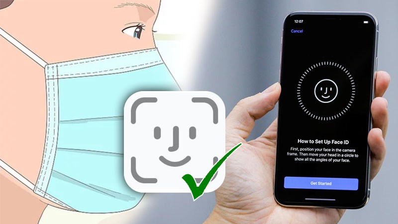 Cách mở khóa iPhone không cần tháo khẩu trang