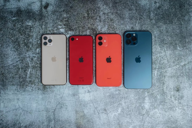 iPhone 12 Pro, iPhone SE 2020, iPhone 12 và iPhone 12 Pro Max.