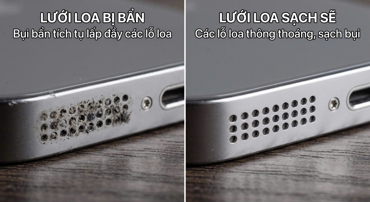 vệ sinh loa