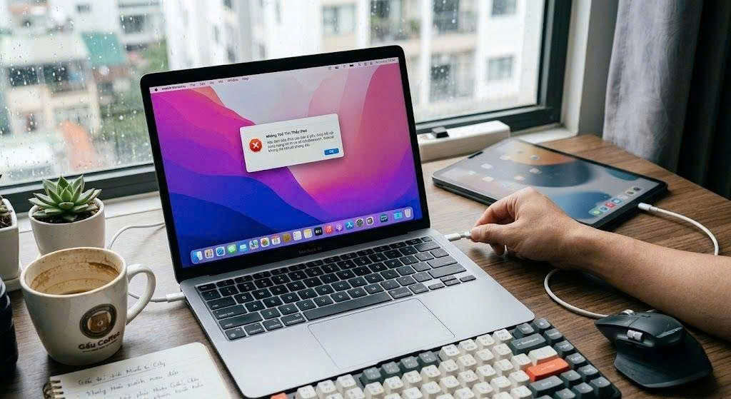 Ảnh lỗi không tìm thấy iPad và cách fix