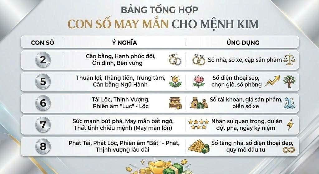 Bảng tổng hợp số