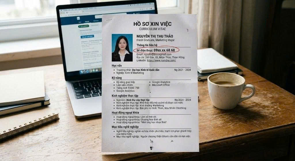 CV sinh viên mới ra trường, số điện thoại đuôi 68.68 nổi bật