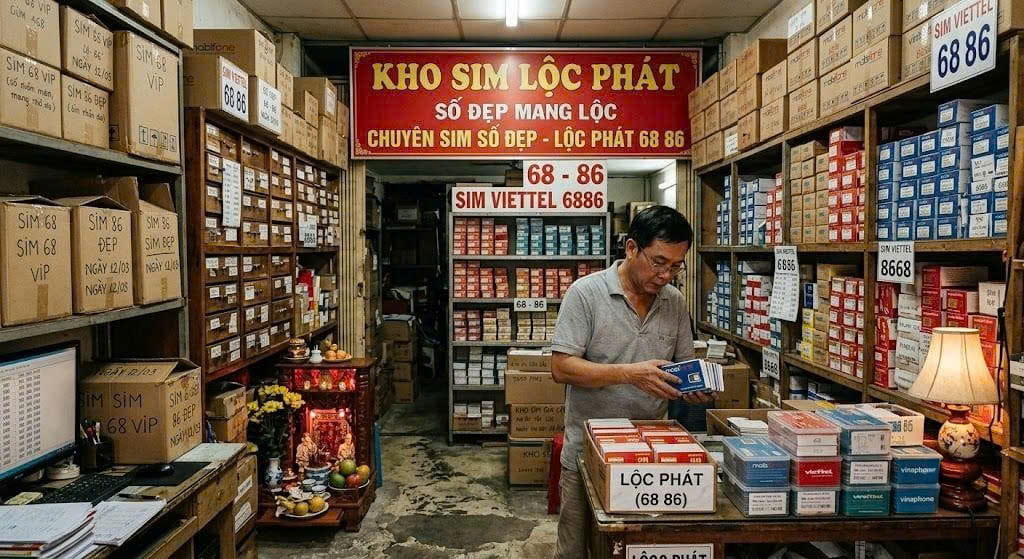 Kho sim lộc phát tại Tứ Uyên