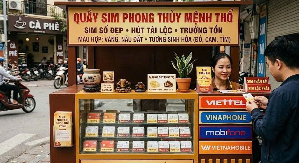 Quầy sim mệnh Thổ