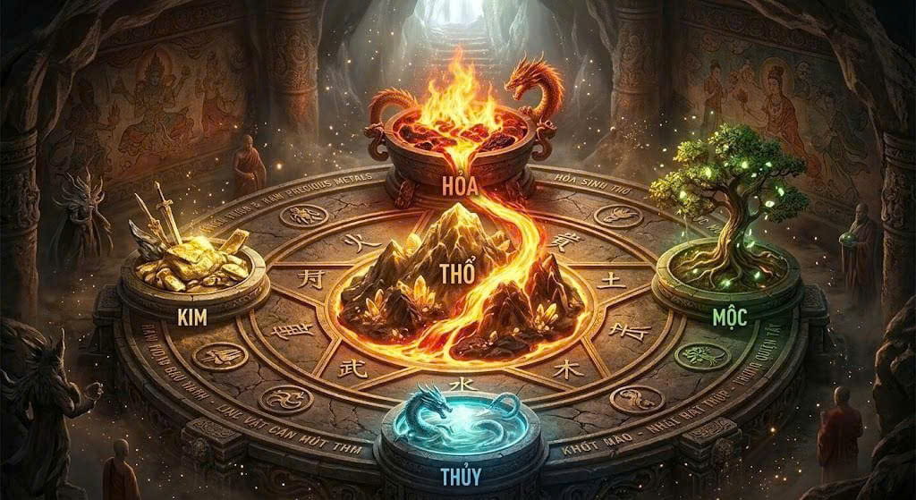 Sơ đồ Hỏa sinh Thổ