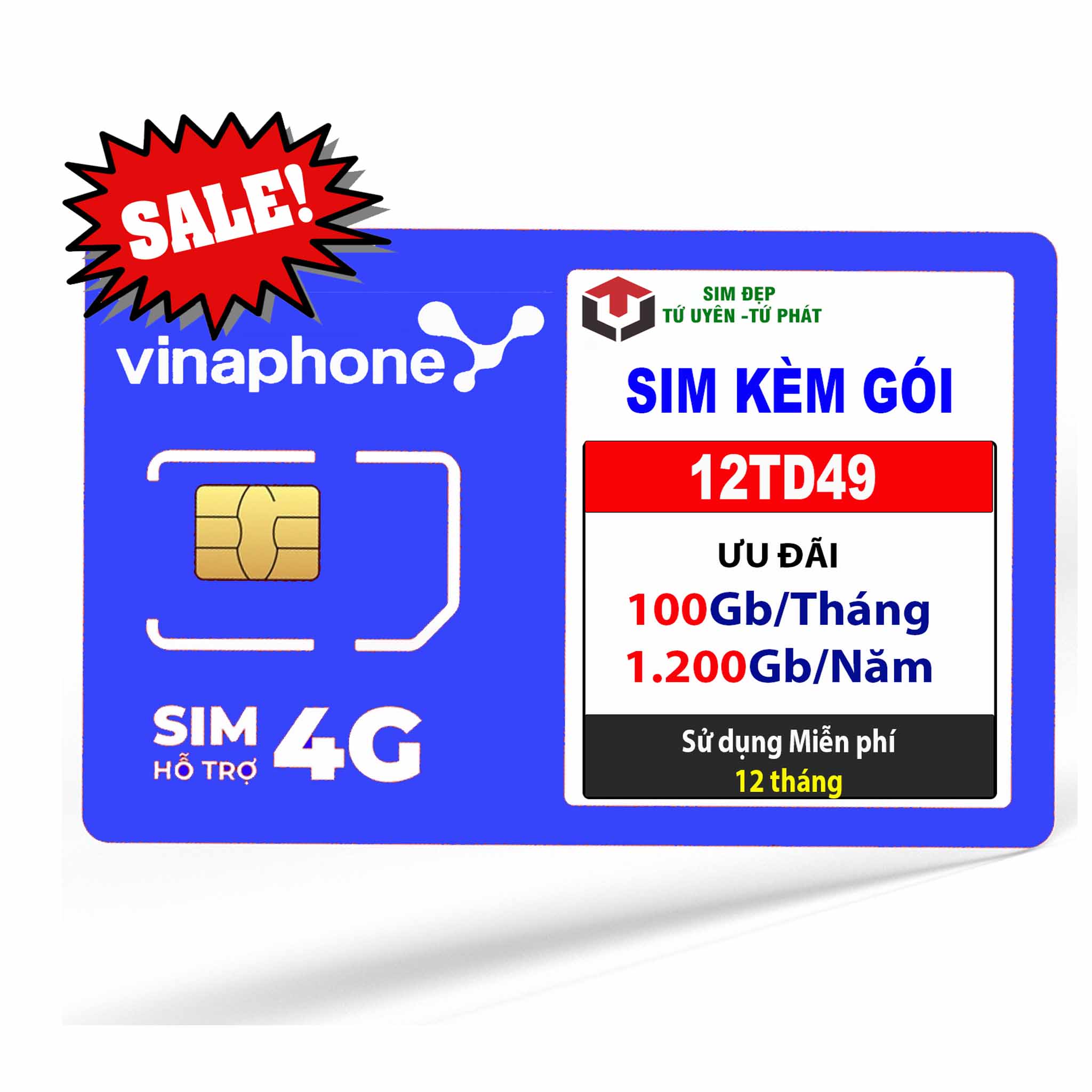 Sim vinaphone 12TD49 