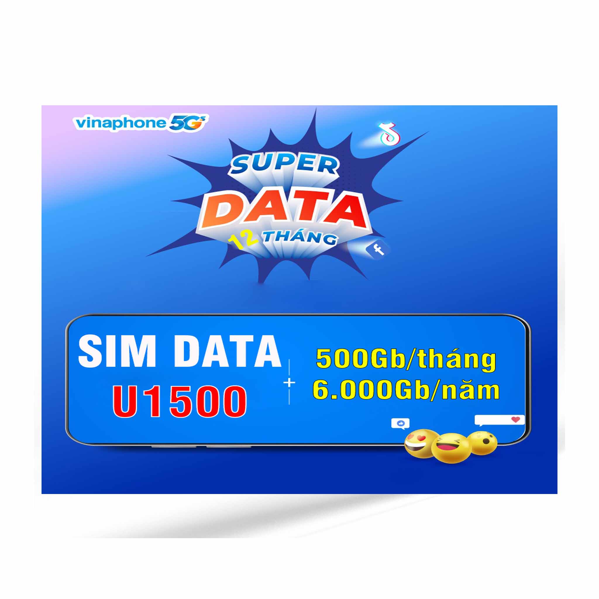 Sim vinaphone U1500 